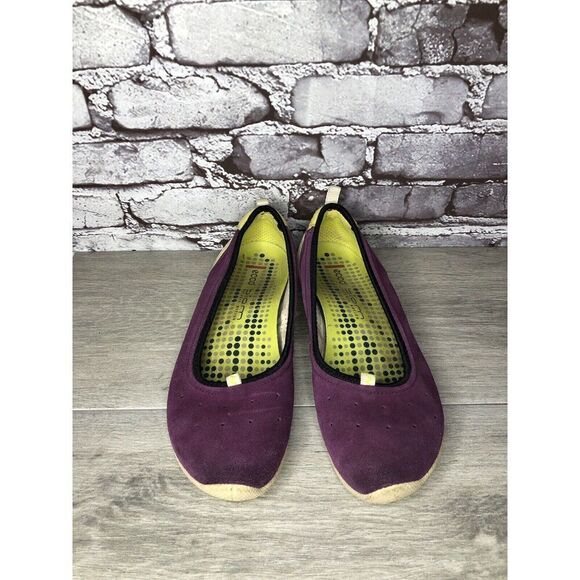 ECCO Biom Natural Motion Purple Suede Slip On Comfort Ballet Flats Women Sz 39EU - Picture 14 of 16
